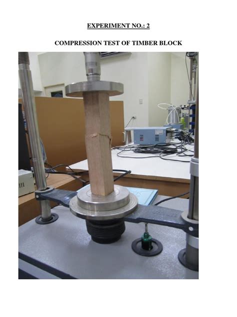 wood compression test conclusion|(PDF) Experimental study on partial compression .